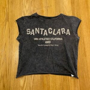 Blackish grey no sleeve top from Bershka